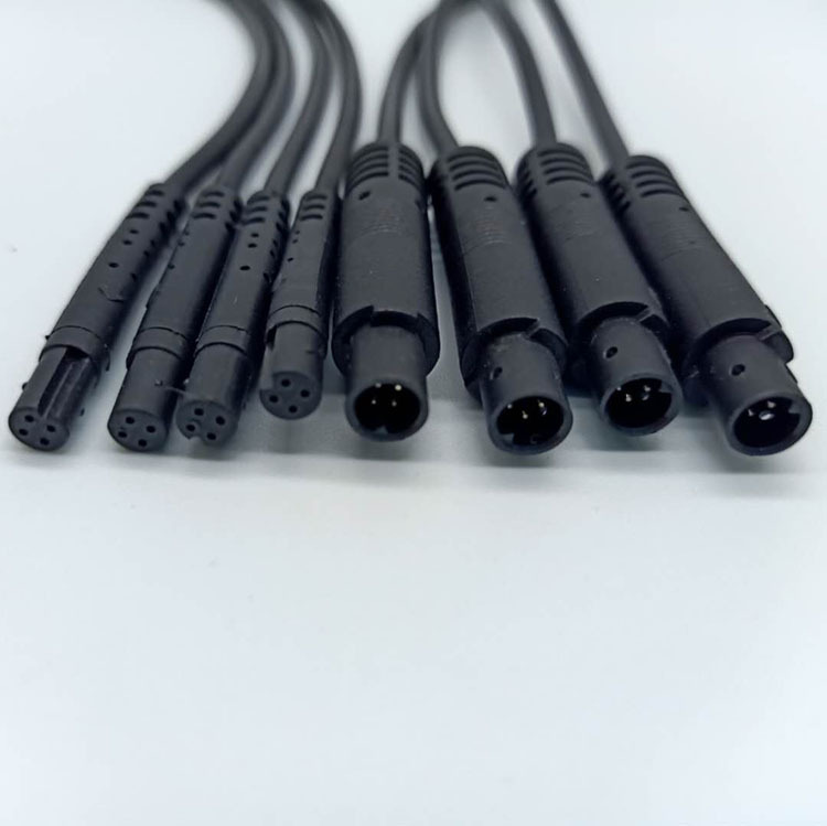 4p宝马公母头延长线倒车摄像头氛围灯连接线一拖二四六宝马线