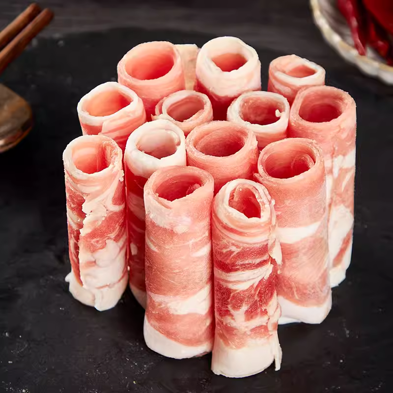 安井冻品先生火锅涮肥羊肉卷非原切羊肉片冻羊肉羔鲜切盒装涮火锅