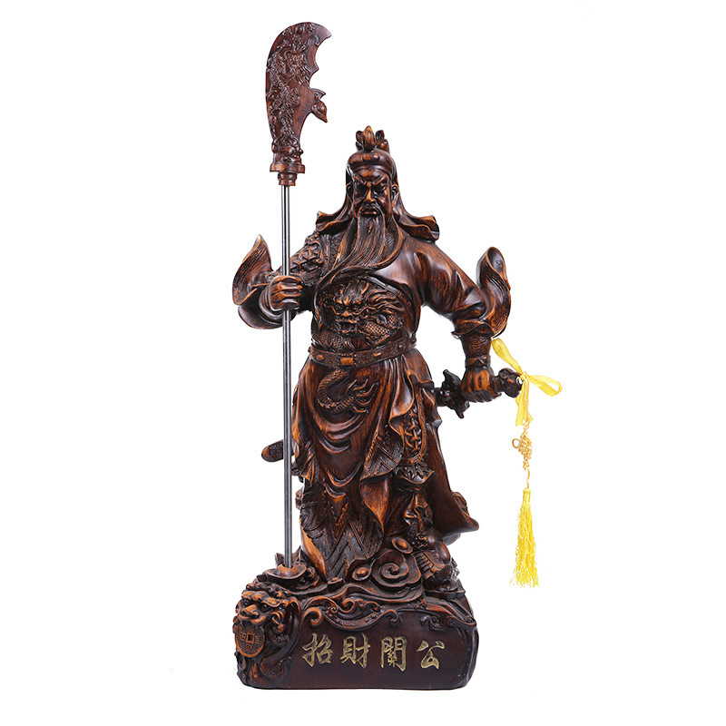 忠义千秋关羽招财镇宅摆件关二爷工艺品风水摆件武财神爷摆件批发