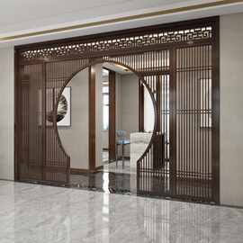 新中式隔断月洞门客厅月亮门现代简约中式实木花格镂空屏风隔断墙