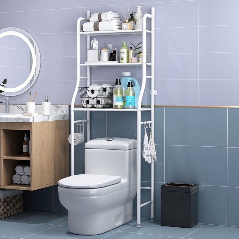卫生间浴室马桶置物架落地壁挂厕所洗手间洗衣机上方收纳架子坐便