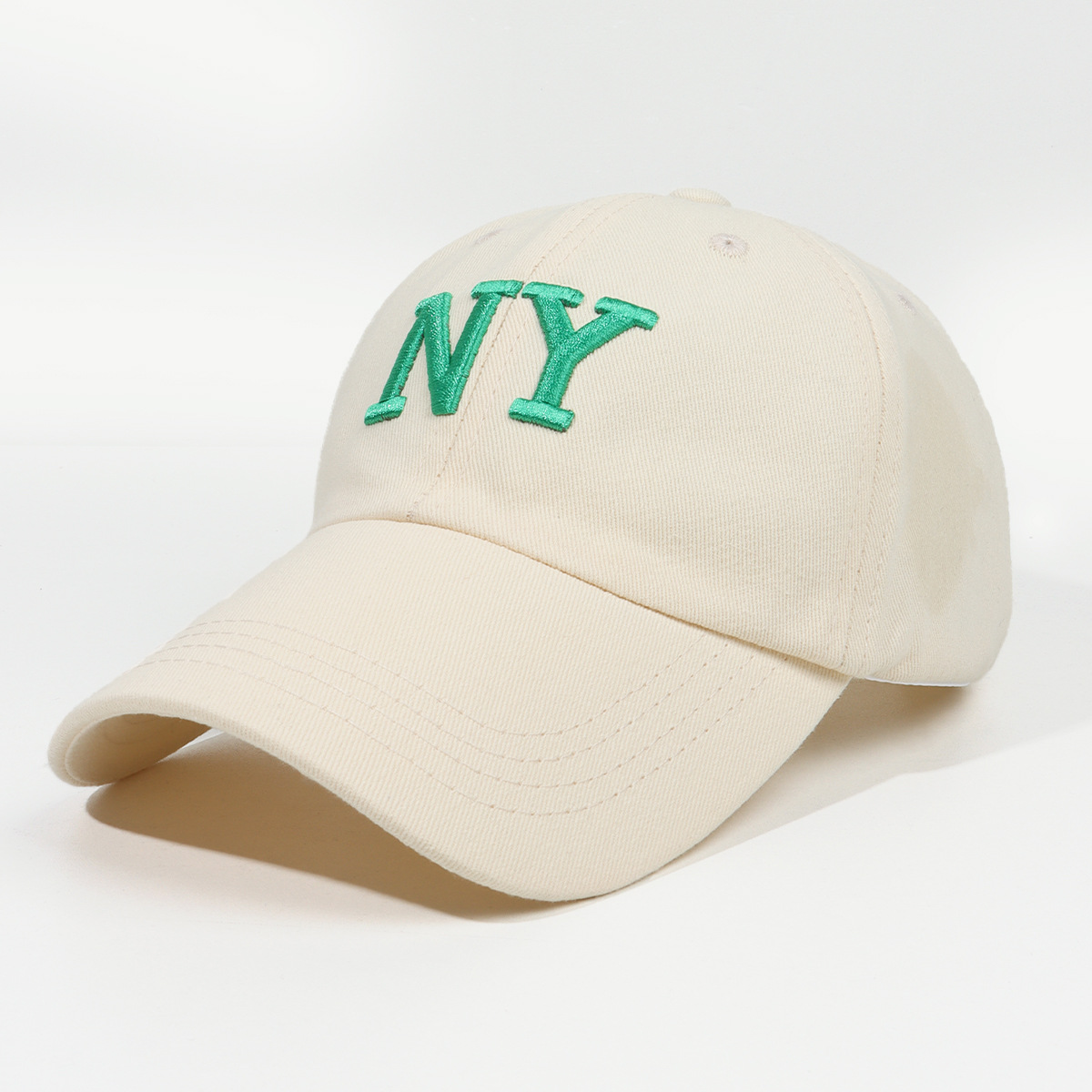 Exclusive for Cross-Border Ny Solid Color Letter Embroidery Adult Baseball Cap Outdoor Sun-Shade Sun Protection All-Match Men and Women Baseball Cap Women