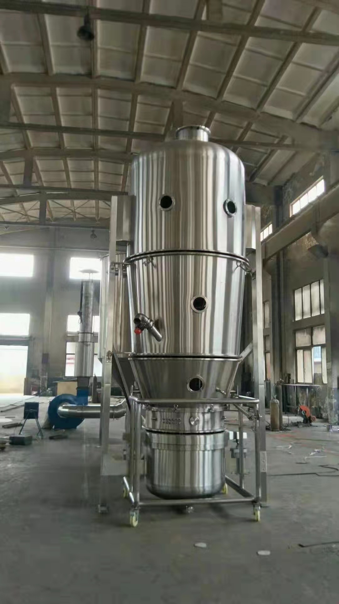 小型流化床包衣机微丸包衣设备多功能流化床制粒包衣机flp-1.