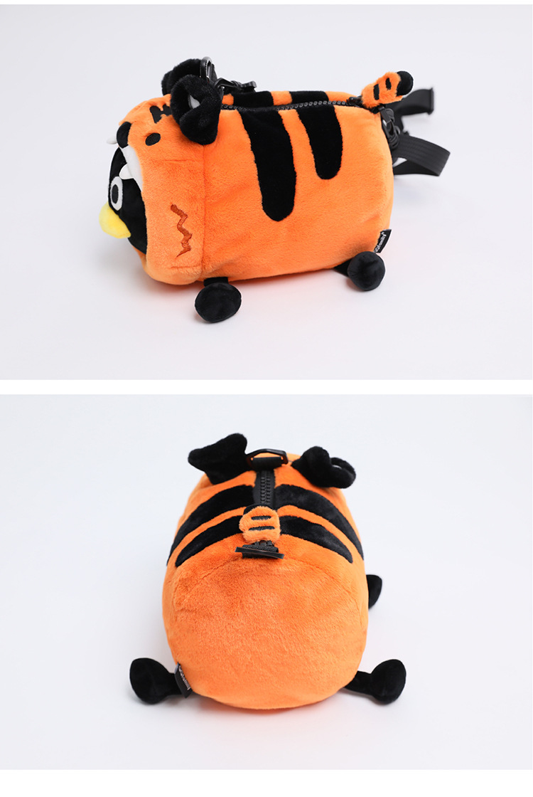 腾讯正版授权qqfamily虎年儿童钱包虎年公仔毛绒挎包动漫钱包儿童