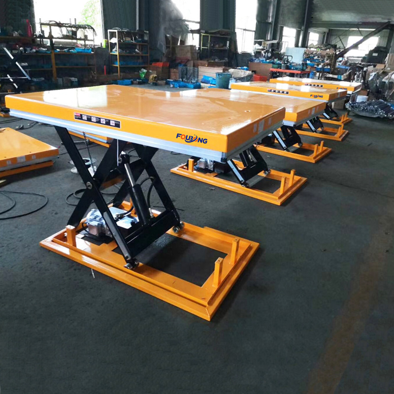 固定式升降平台电动液压升降台剪叉式升降机汽车小型维修装卸平台