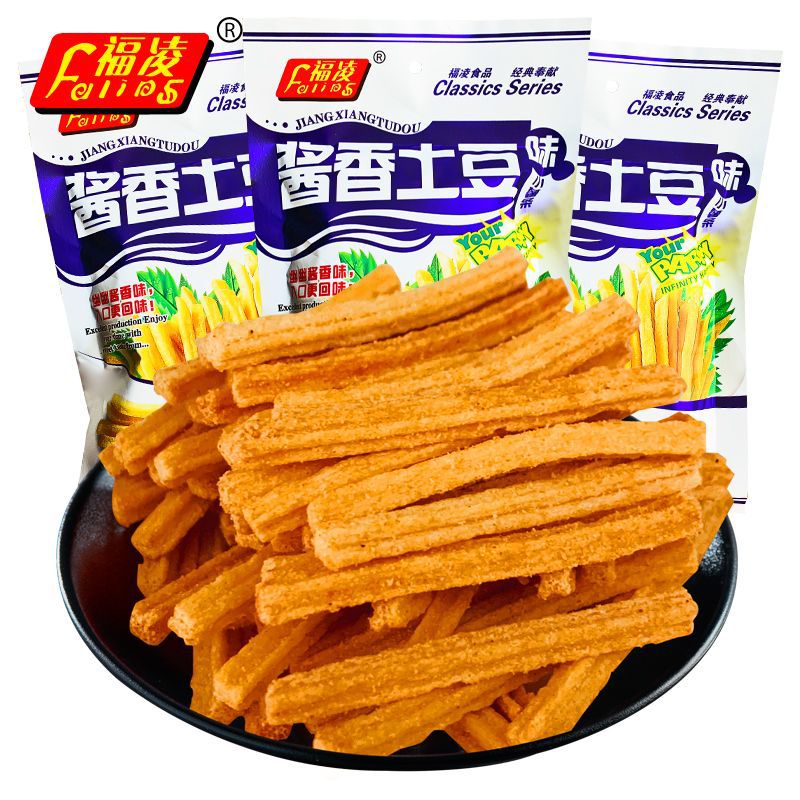 酱香土豆整箱椒盐薯条酥脆休闲膨化8090儿时学生怀旧零食批发