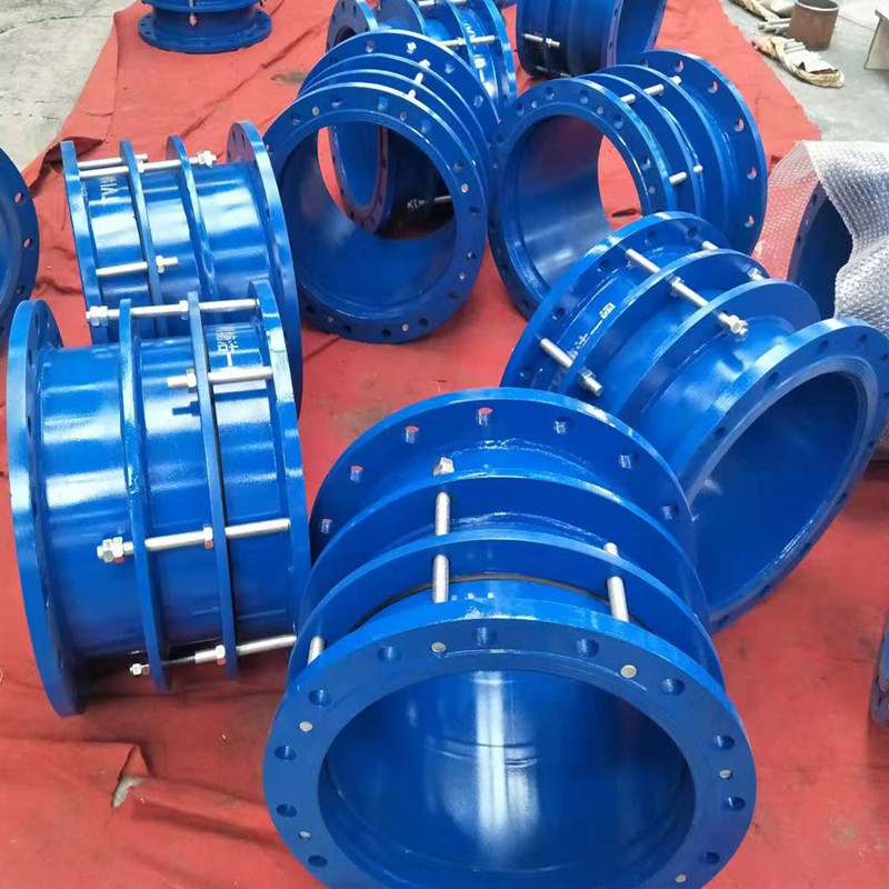 hjl2f型滑动套筒式伸缩节 钢制双法兰限位伸缩器dn700 豫净翼