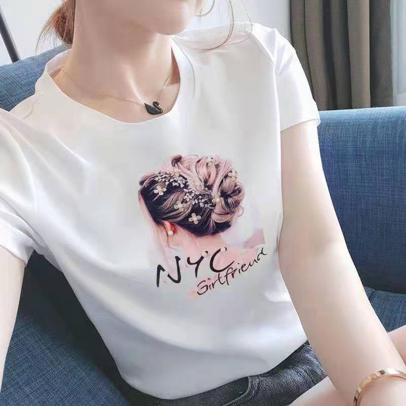 2023 Summer Hot Selling Loose Short-Sleeved T-shirt Women's All-Match Short-Sleeved Bottoming Shirt T-shirt New T-Shirt Wholesale