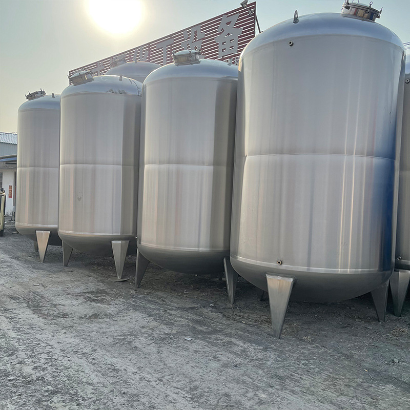鲁发出售液体不锈钢储罐 仓料食品罐双层保温储存罐卧式储油罐