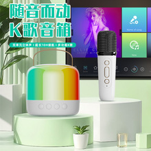 新品无线蓝牙音箱便捷式手提户外家用儿童K歌神器一体麦克风音响