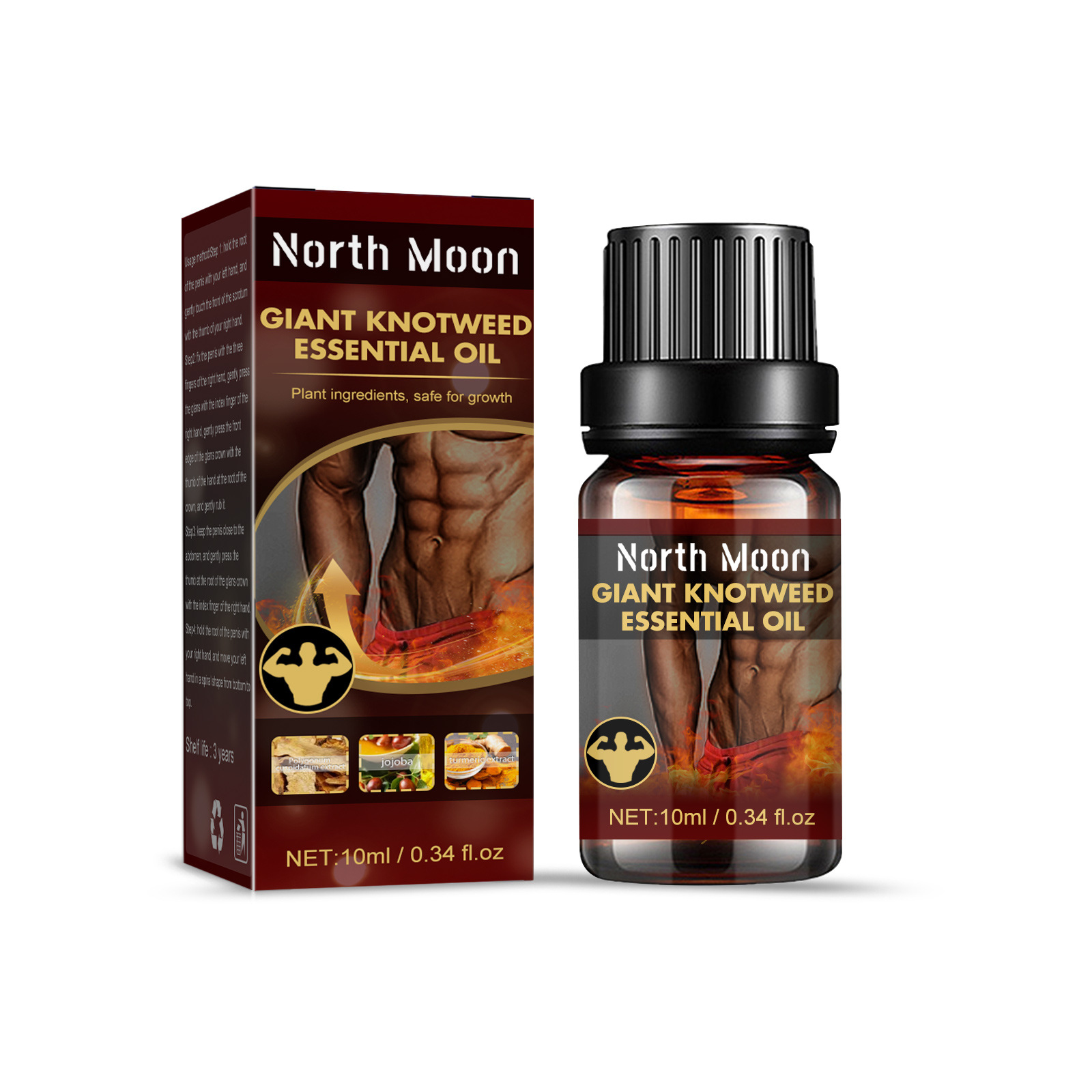 North Moon Men's Massage Essential Oil