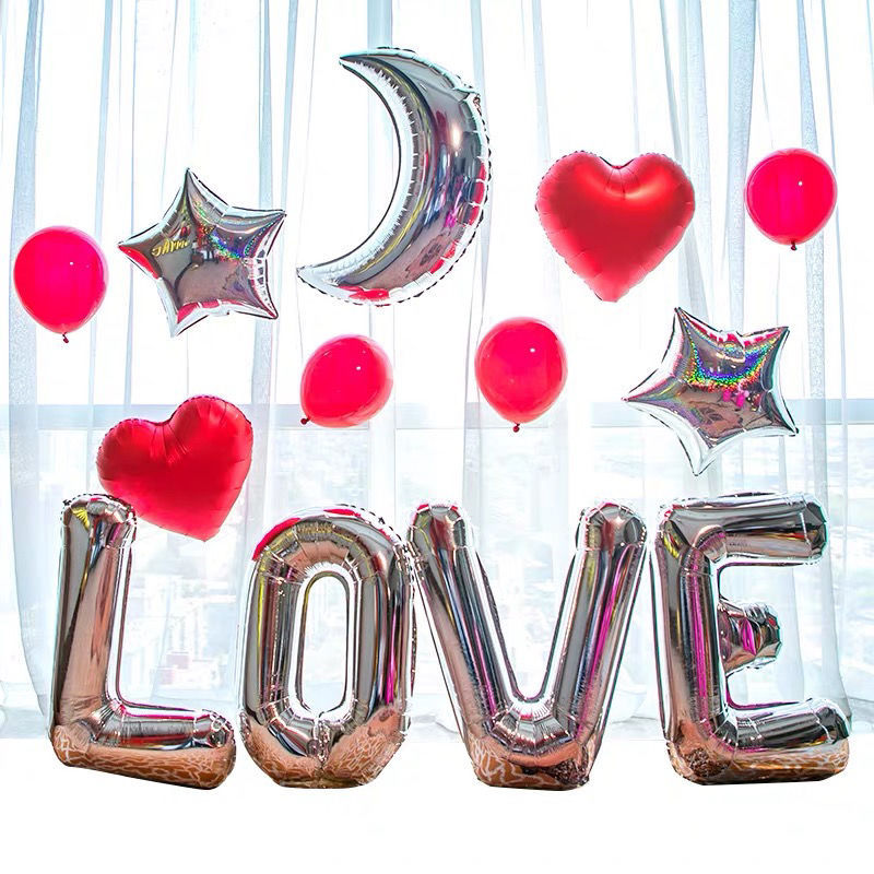 寸字母求爱表白气球套餐浪漫求婚告白房间场景布置装饰-阿里巴巴