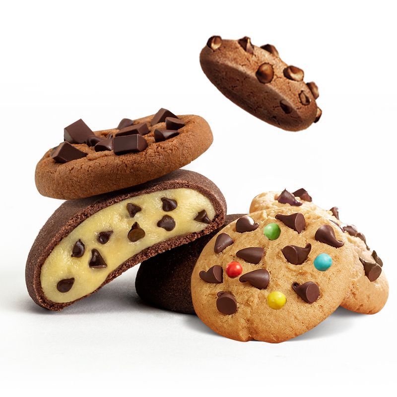 趣多多巧克力曲奇饼干礼盒囤货装零食礼包爆逗软曲奇饼1175g