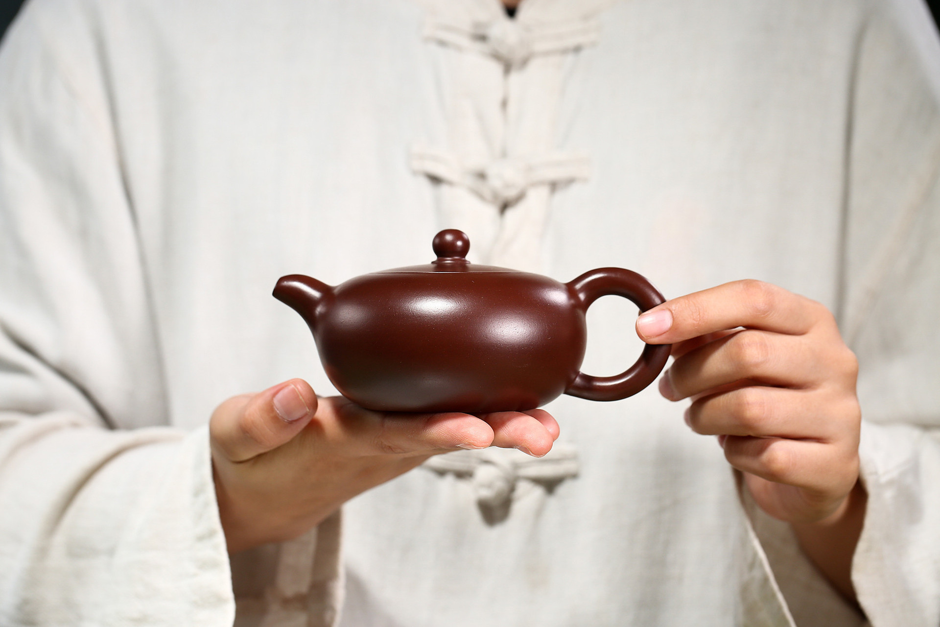 经典爆款宜兴紫砂壶原矿紫朱泥扁玉名家手工茶壶茶具一件代发货