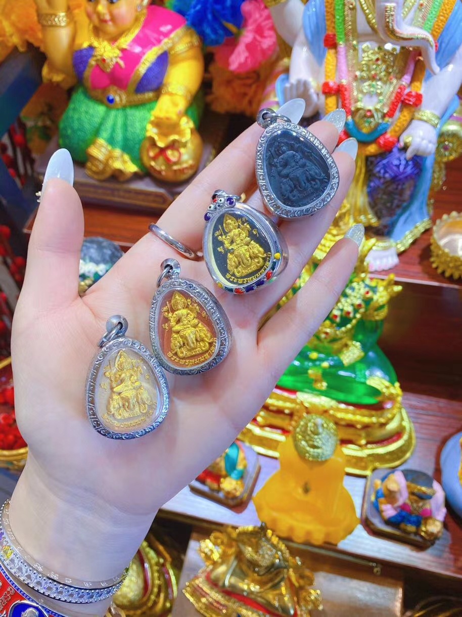 泰国佛牌真品 瓦诺寺 骑像四面神 四面佛吊坠 佛牌-阿里巴巴