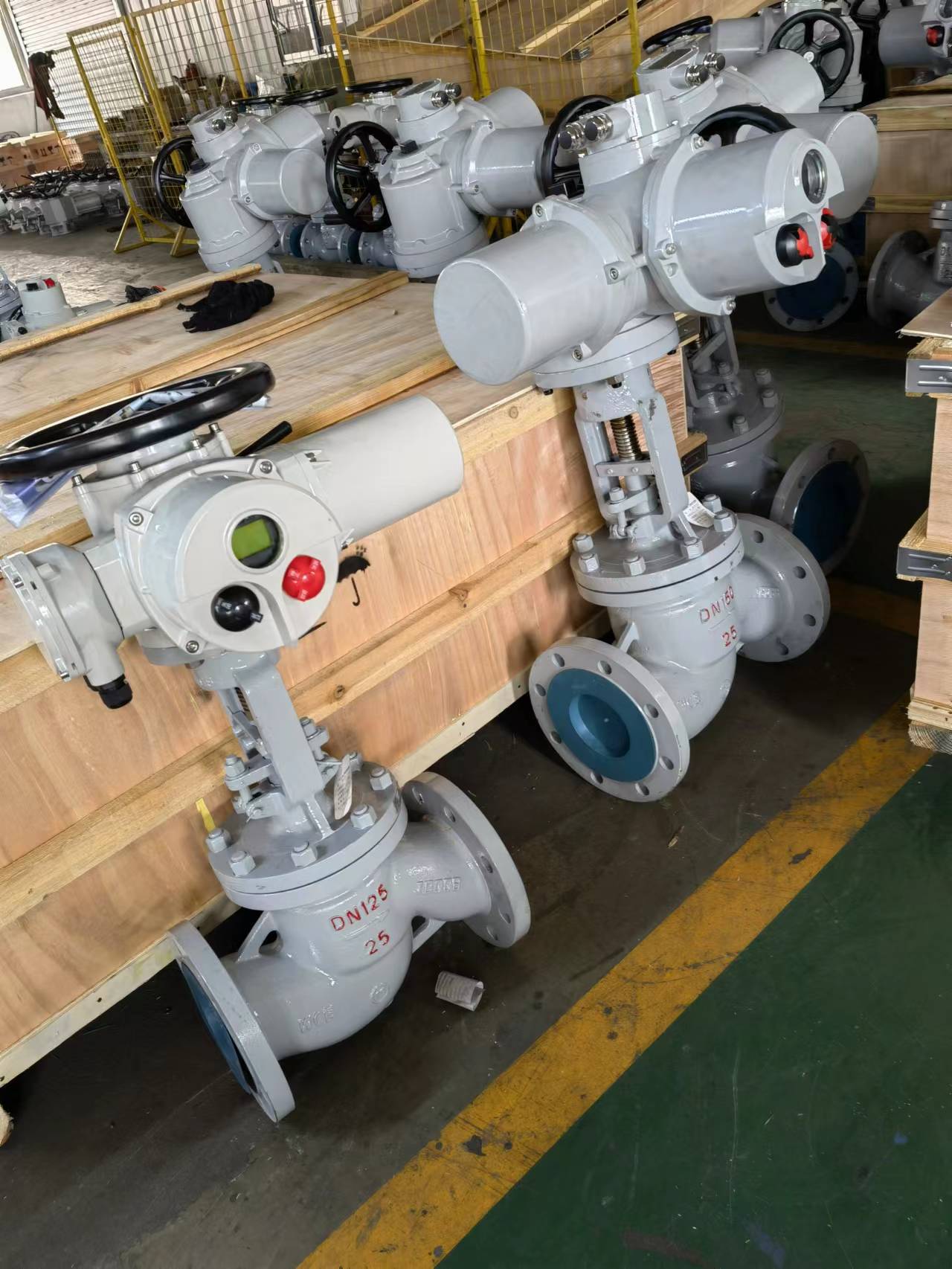 上海科耐迪电动截止阀j941y-25c 配智能阀门电动装置knd-fz350