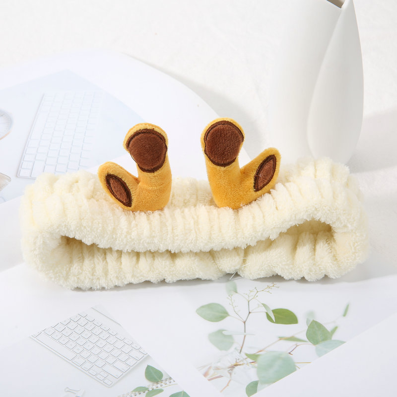 Korean Cute Cartoon Animal Antler Small Eyes Rabbit Ears Headband Girl Face Wash Hair Band Cat Ears Hair Band