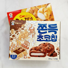 批发韩国进口青佑曲奇原味巧克力味打糕240g/258g休闲零食食品