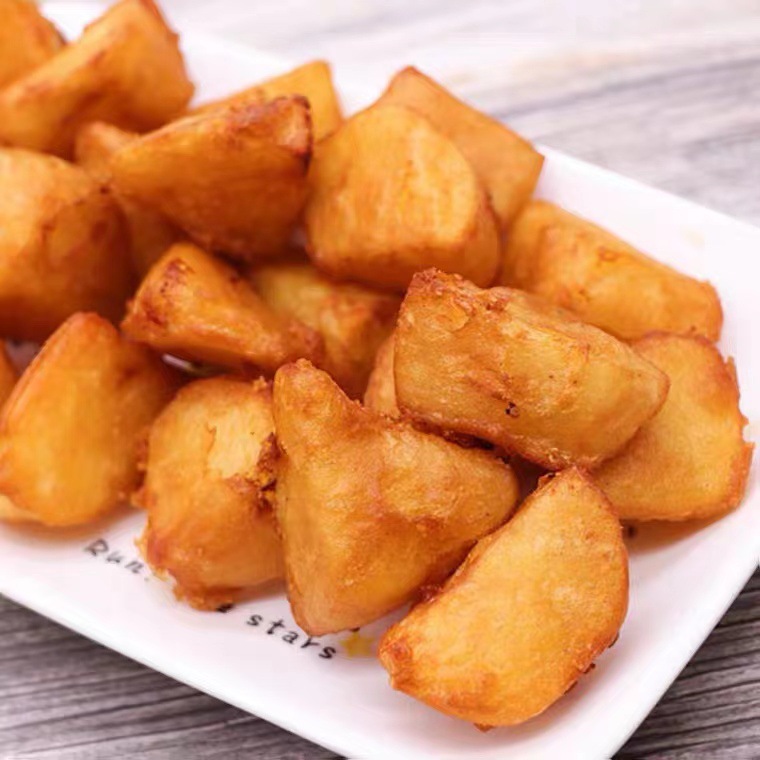 台港锅巴土豆炸马铃薯块裹粉土豆休闲餐厅油炸小吃半成品1公斤
