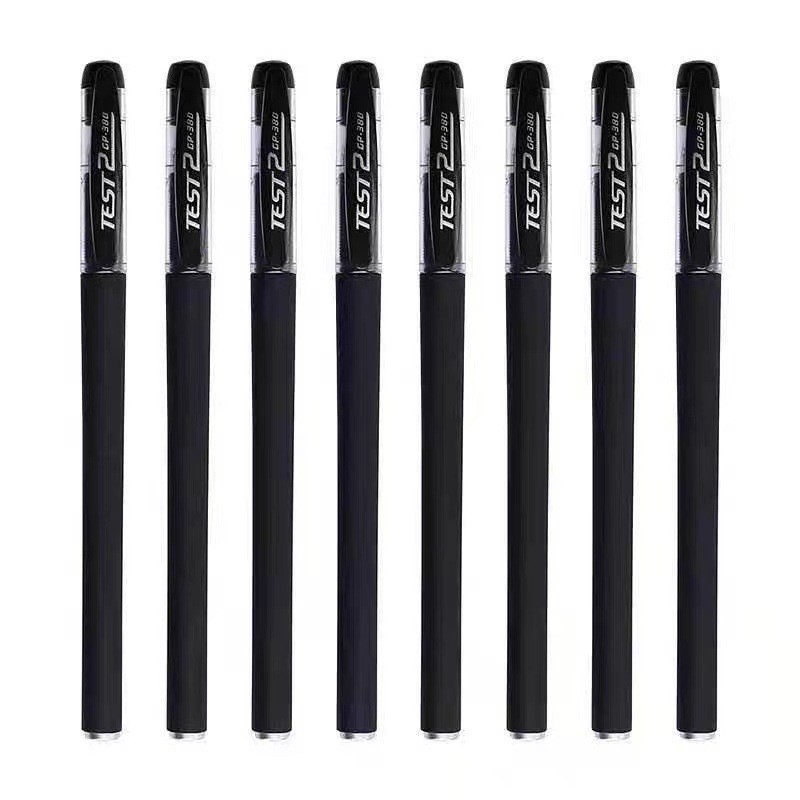 Gp380 Gel Pen Carbon Water-Based Paint Pen Exam Pen Black Pen Quick-Drying Large Capacity Brush Question Signature Pen for Office