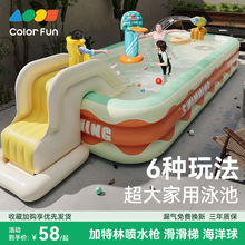 充气游泳池家用大型加厚折叠儿童洗澡桶农村6到12岁婴儿水池玩具