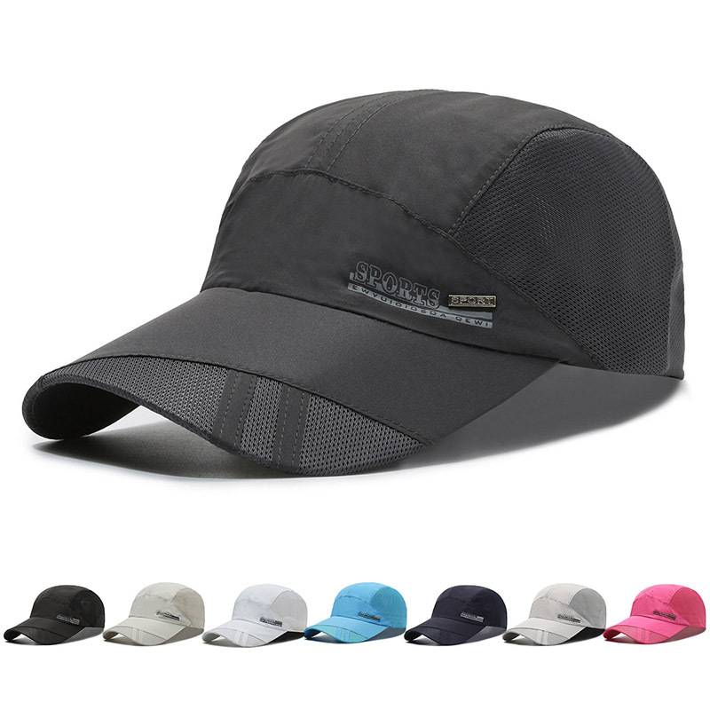 Hat Men's Summer Sun Protection Korean Peaked Cap Outdoor Quick-Drying Cap Men's Ventilation Cap Children Sun Baseball Cap Women