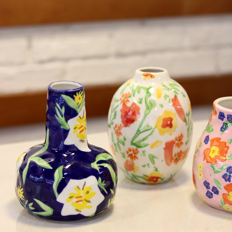 贴花抽象花瓶图片