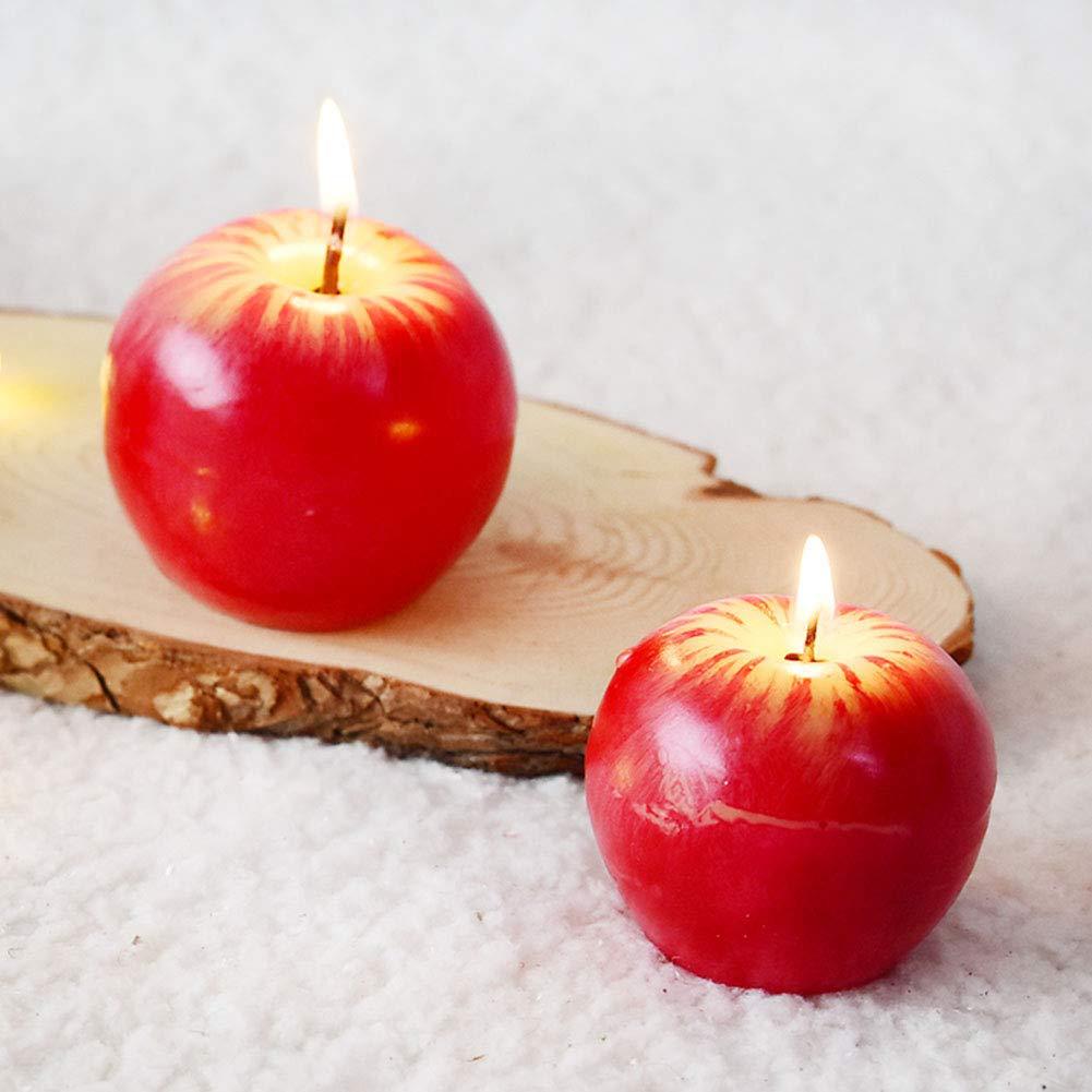 苹果蜡烛塑料模具 香薰蜡烛diy模具 水果造型蜡烛模具pc亚克力