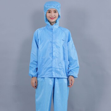 防护服连帽分体防尘服静电服食品工作服男电子喷漆洁净服无尘套装
