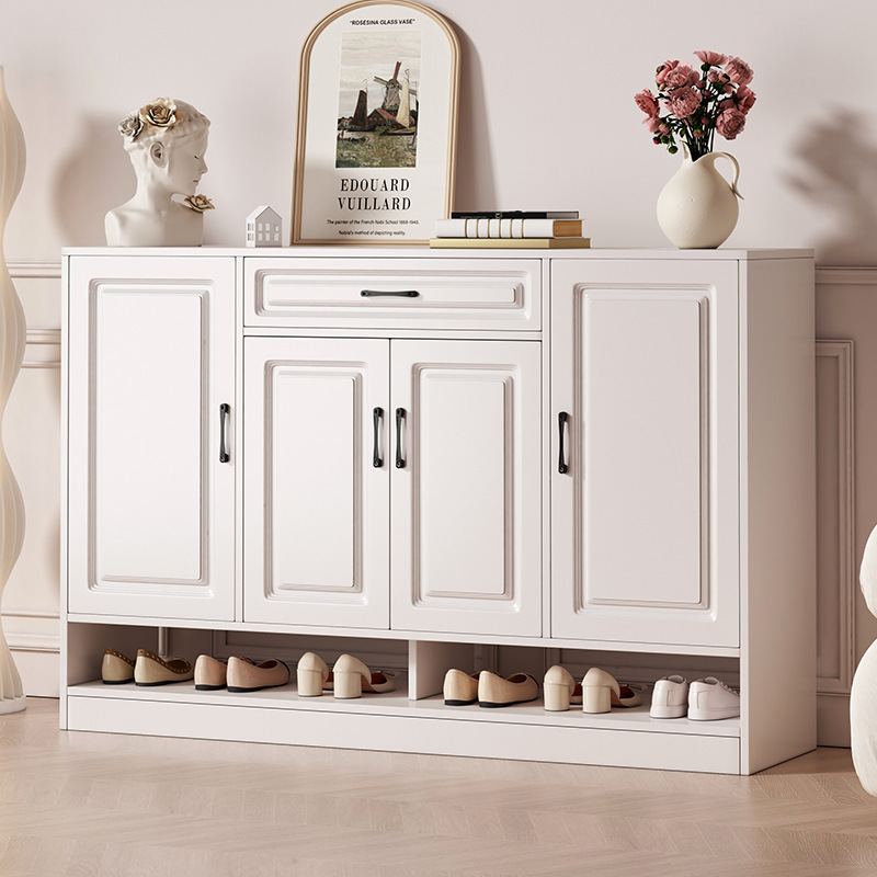 鞋柜家用门口室内北欧靠墙收纳储物柜大容量入户玄关柜一体鞋架子