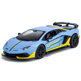 1:24兰博svj63正版授权基尼 仿真合金车模型灯光转向儿童玩具批发