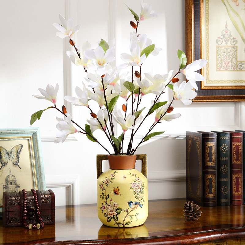 美式花瓶插花图片
