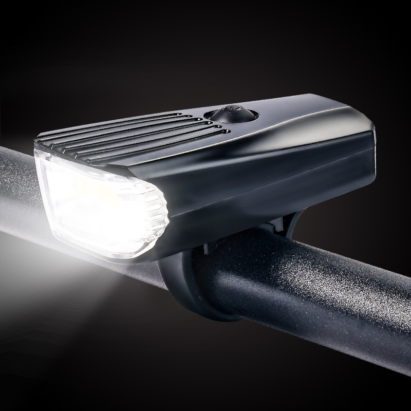 跨境usb充电山地自行车灯夜骑装备强光单车前灯电筒夜间照明配件