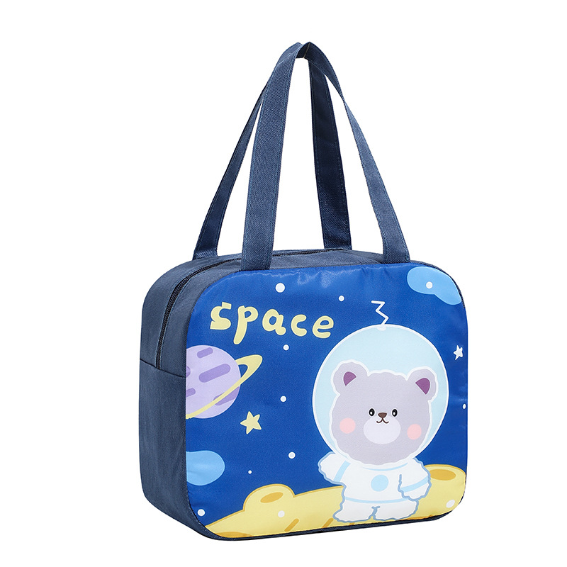 New Cartoon Large Lunch Box Bag Student Daily Portable Lunch Bag Aluminum Foil Thickening Insulated Bag Lunch Box Bag Wholesale