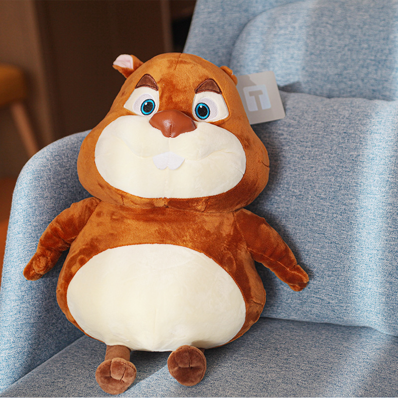 熊出没玩具洞洞幺毛绒公仔仓鼠土拨鼠玩偶熊大熊二光头强方特同款