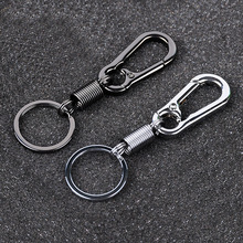 创意登山扣弹簧圈钥匙链个性背包钥匙扣商务男士腰挂扣小礼品现货