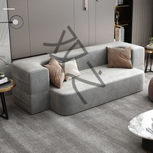 小户型科技布沙发折叠沙发床现代简约设计师创意懒人沙发榻榻米