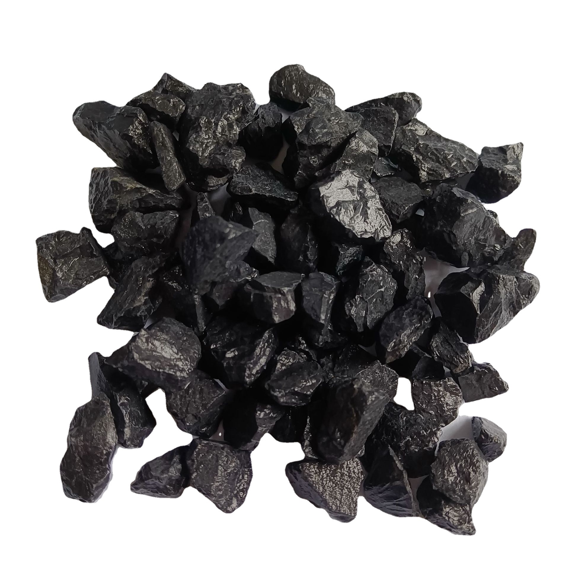 水磨石用黑色碎石 枯山水庭院造景用黑色砾石 黑色碎石子