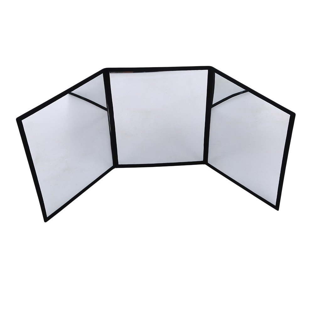 三面镜魔术道具 练习扑克牌硬币手法 创意魔术道具配件