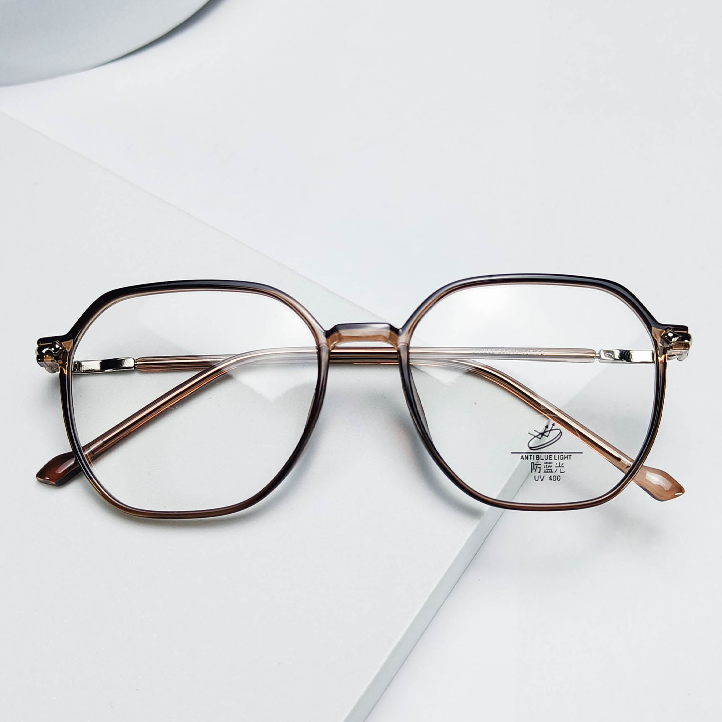 新款金胶tr90网红眼镜框大框多边批发眼镜店快销设计师男女近视镜