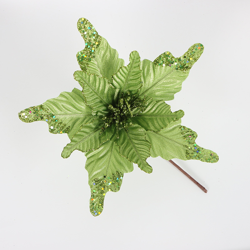 Cross-Border Three-Dimensional Simulation Christmas Flower New Anemone DIY Christmas Tree Ornamental Flower