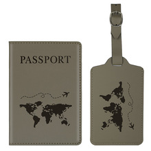现货跨境护照保护套PU皮质护照本旅行证件包防水机票夹卡包护照包