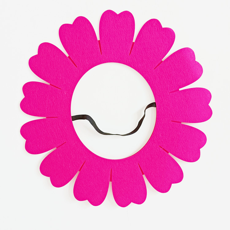 运动会道具毛毡成人太阳花头套儿童学生运动会入场表演头饰道具