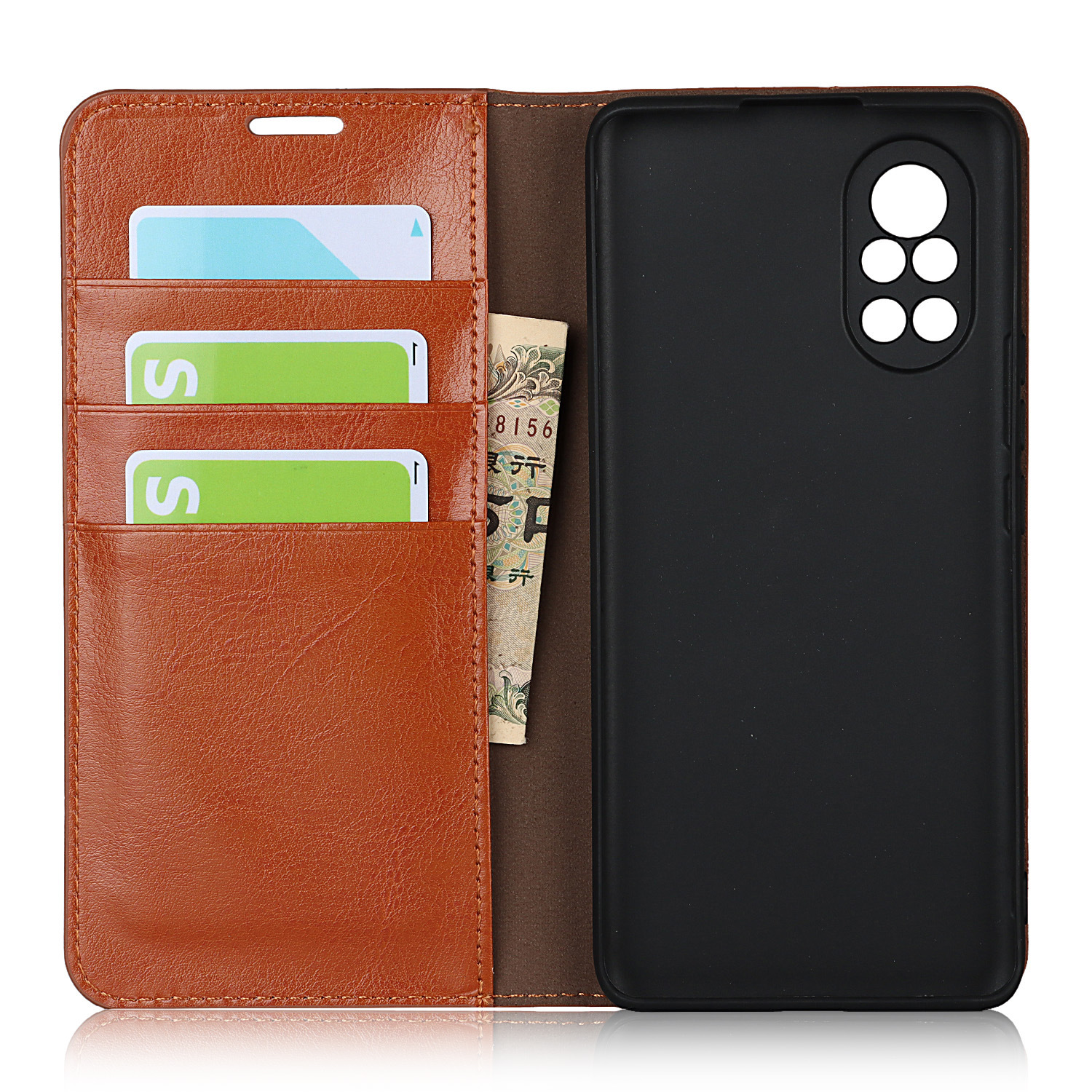 适用华为nova 8 5g手机套nova 8 se疯马纹真皮翻盖防摔保护套