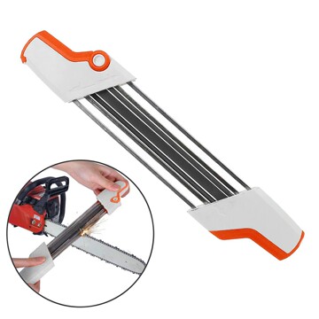 磨链器油锯手持迷你电磨头锉刀 油链条电磨配件手动磨链锉刀器