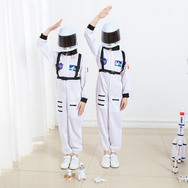 儿童太空服舞台表演服装cos航天飞行连体服成人宇航员衣服