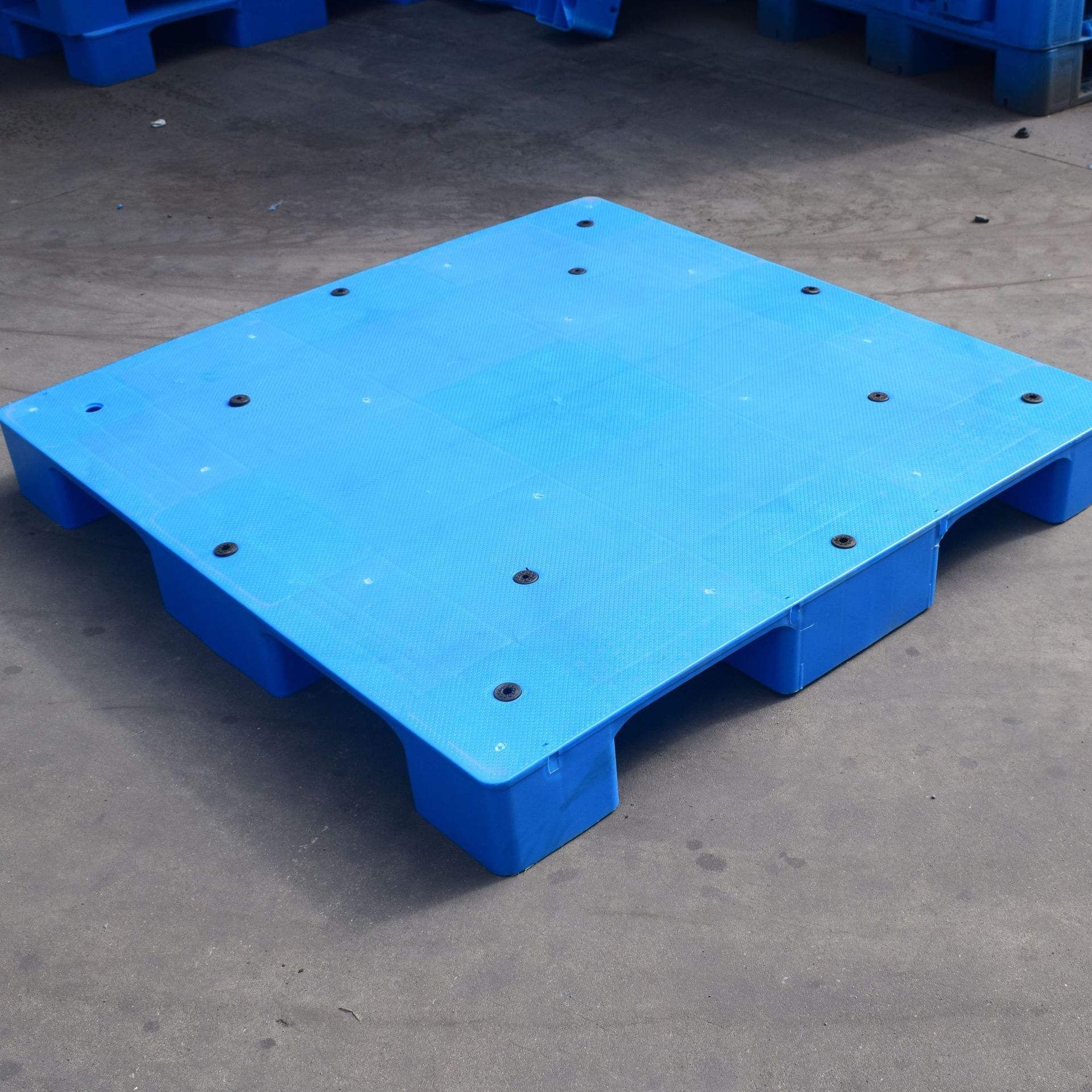 0成交85pcs托盘网格九脚物流叉车货物拖盘仓库防潮垫仓板防潮垫板