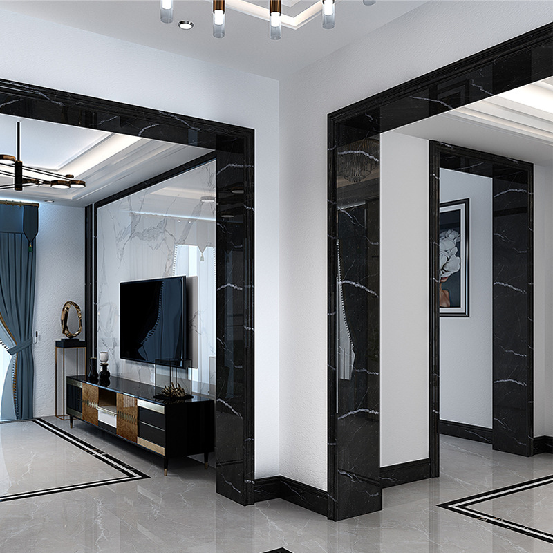 天然石门套线阳台垭口门框包边石材背景墙收边线条大理石窗套装饰