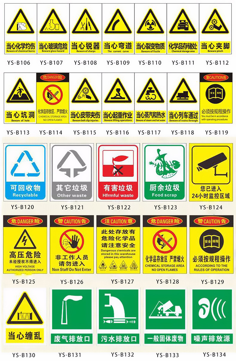 铝质安全标识牌 禁止通行注意高温警示牌批发 佩戴防护镜标志牌