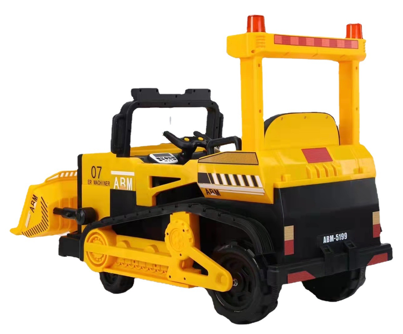 宝宝工程车可坐双人儿童电动四轮汽车玩具推土车男女孩遥控越野车